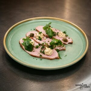 Vitello tonnato, câpres et huile d’olive vierge